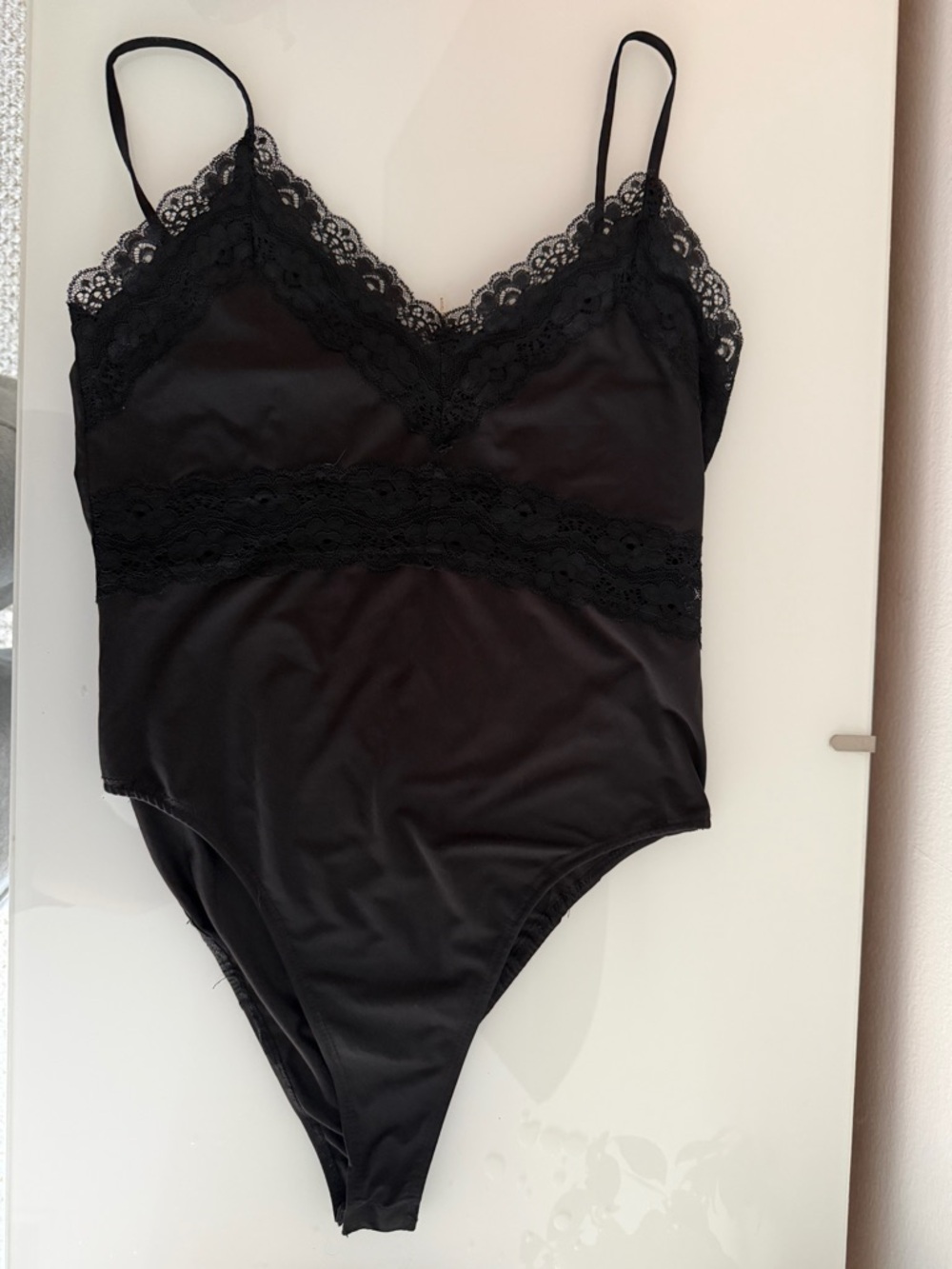 Endless Rose Elegant Black Top with Label Detail